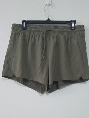 Mondetta Olive Green Athletic Drawstring Shorts
